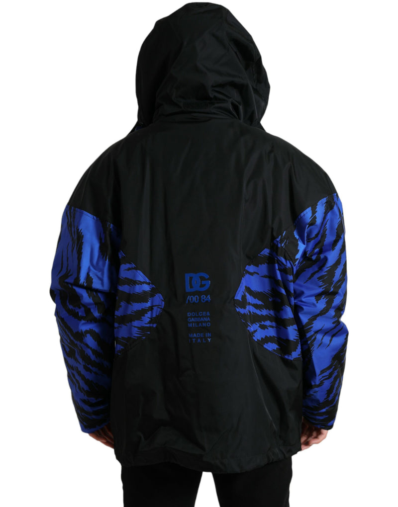 Dolce & Gabbana Reversible Nylon Windbreaker With Hood