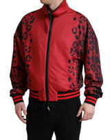 Dolce & Gabbana Stunning Leopard Print Bomber Jacket