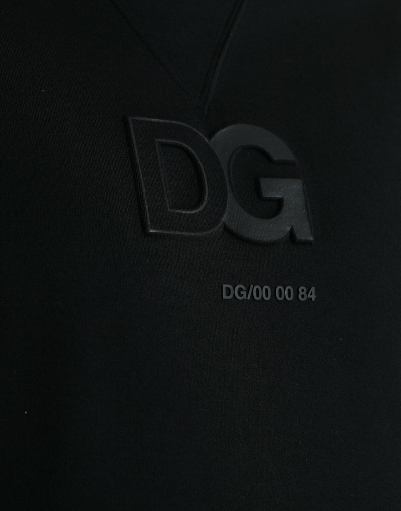 Dolce & Gabbana Elegant Black Cotton Blend Pullover Sweater