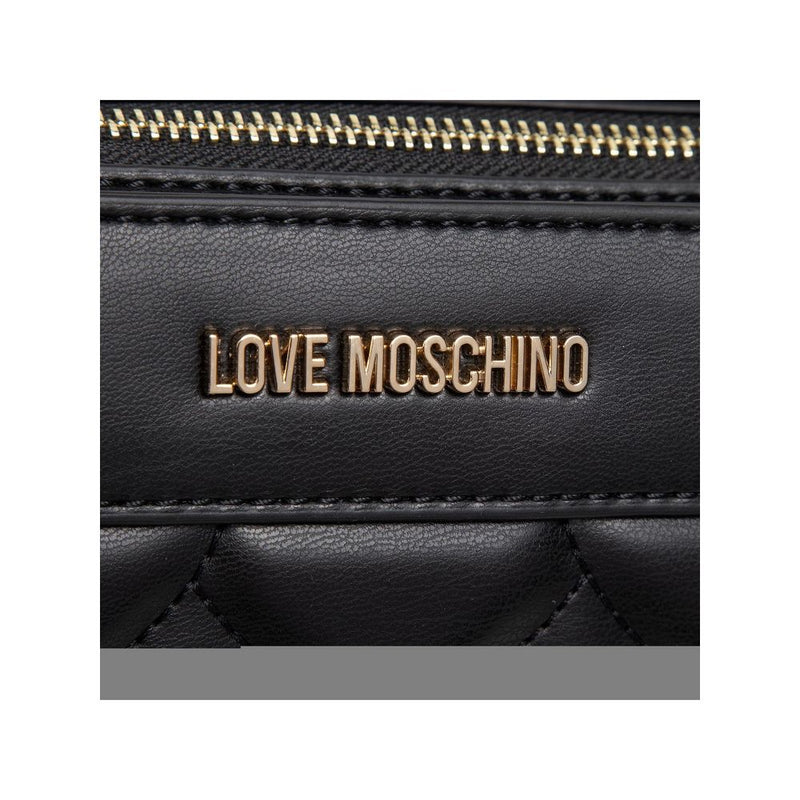 Love Moschino Chic Heart Motif Faux Leather Shopper