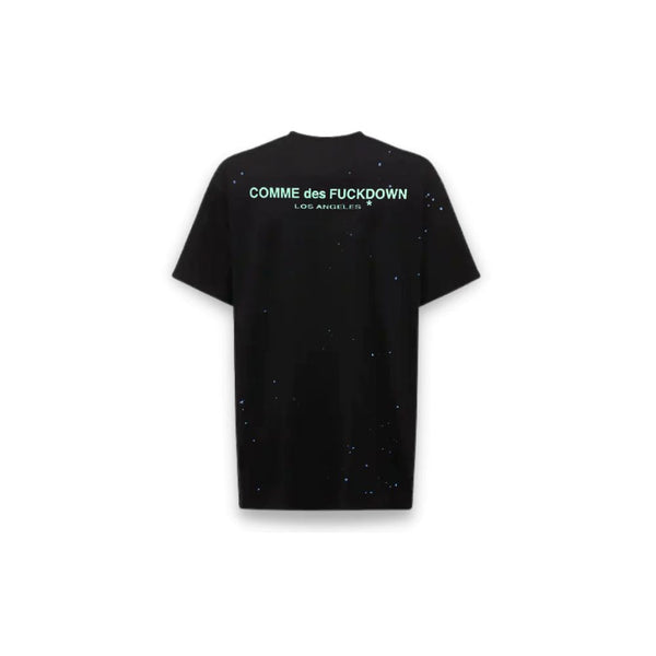 Comme Des Fuckdown Palm Print Cotton Half-Sleeve Tee