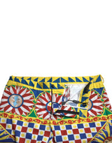 Dolce & Gabbana Multicolor Print Bermuda Shorts