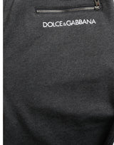 Dolce & Gabbana Elevated Casual Gray Cotton Joggers