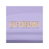 Love Moschino Elegant Purple Shoulder Bag with Gold Accents