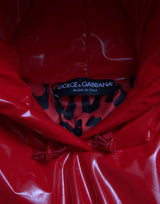 Dolce & Gabbana Chic Shiny Red Cropped Jacket