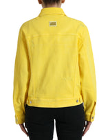 Dolce & Gabbana Chic Yellow Denim Button-Down Jacket