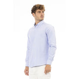 Baldinini Trend Light Blue Cotton Men Shirt