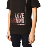 Love Moschino Black Cotton Women Top