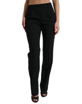 Dolce & Gabbana Elegant High-Waist Tapered Wool Pants