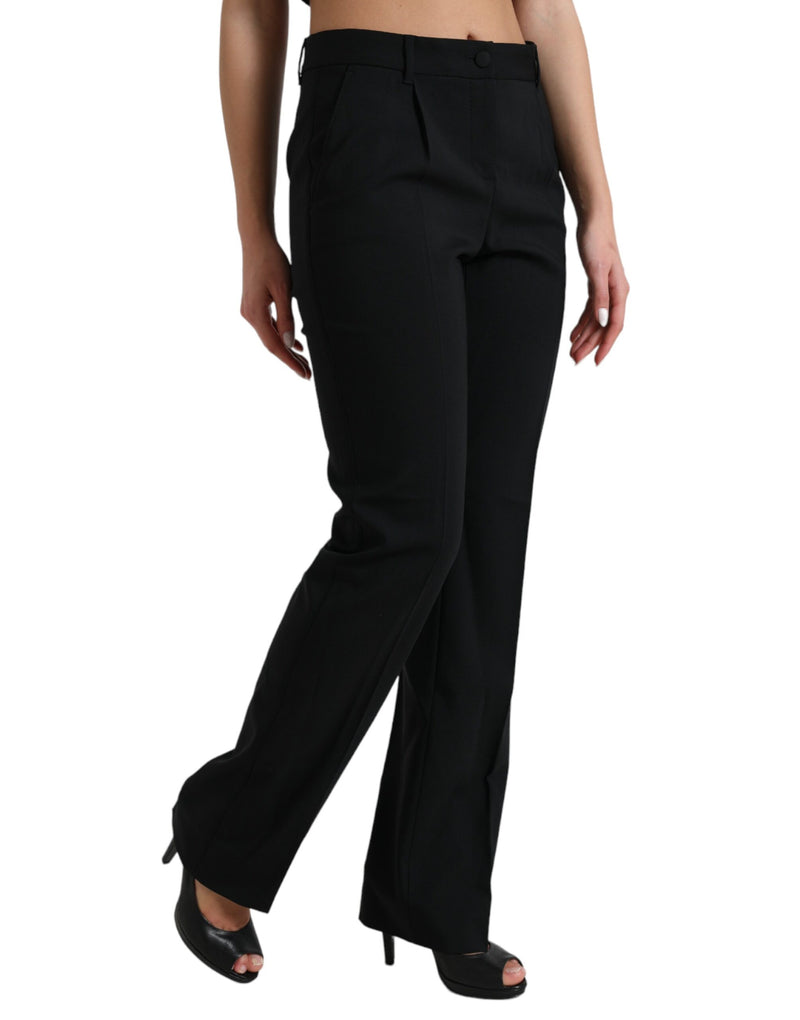 Dolce & Gabbana Elegant High-Waist Tapered Wool Pants