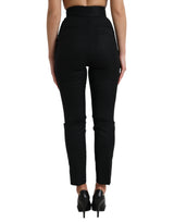 Dolce & Gabbana Elegant High Waist Tapered Wool Pants