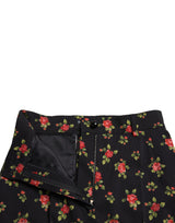 Dolce & Gabbana Elegant High-Waist Floral Tapered Pants