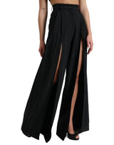 Dolce & Gabbana High Waist Wide Leg Pants with Slit