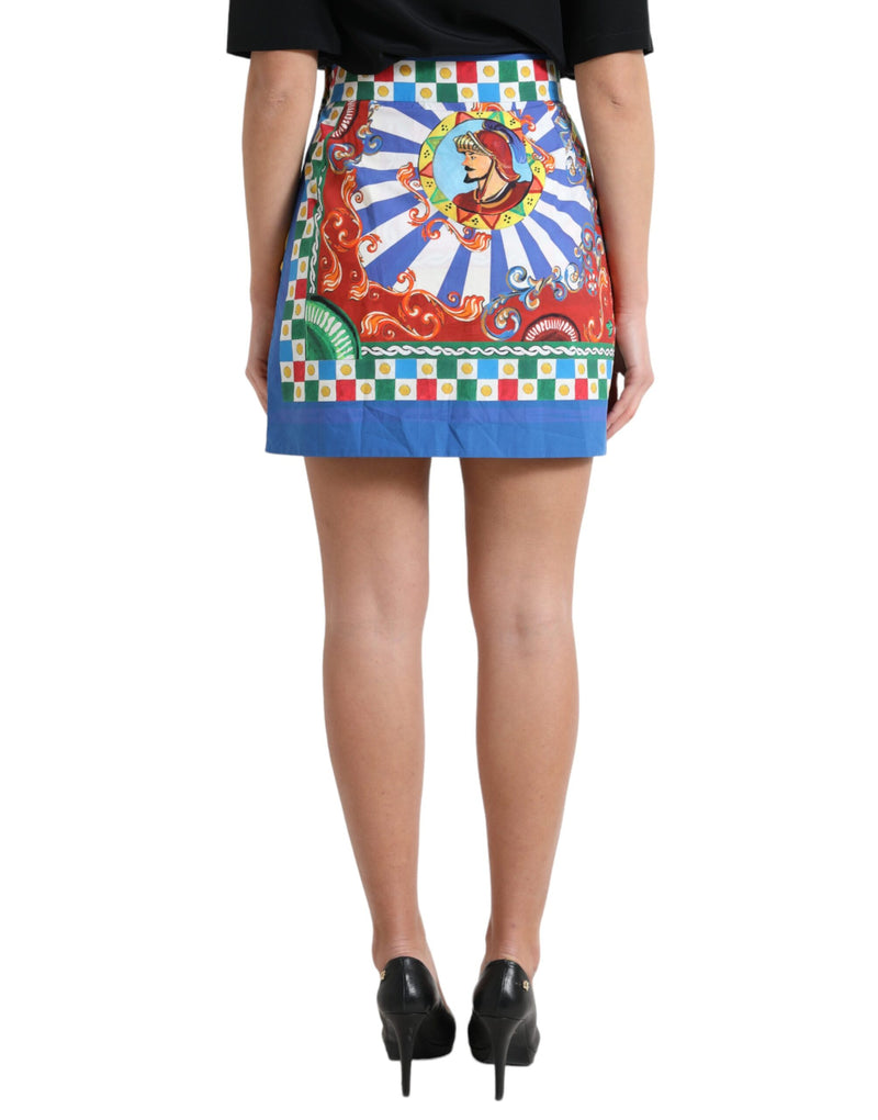 Dolce & Gabbana Sicilian Carretto Cotton Mini Skirt