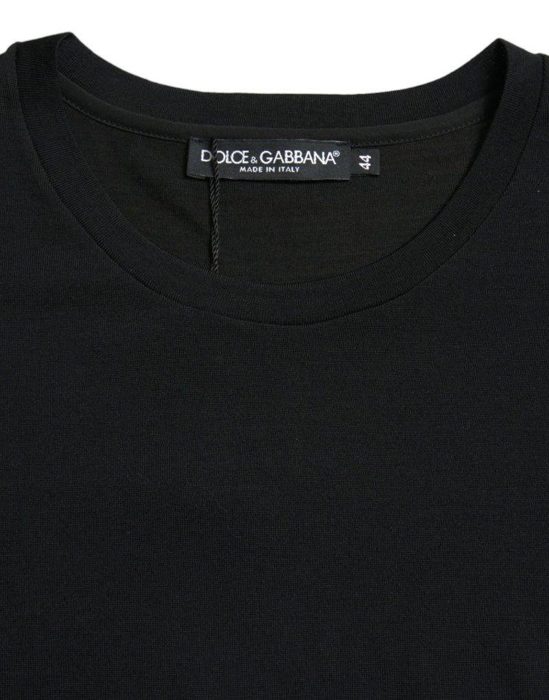 Dolce & Gabbana Elegant Wool Crew Neck Short Sleeve Top