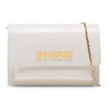 Love Moschino Chic Varnished Faux Leather Shoulder Bag