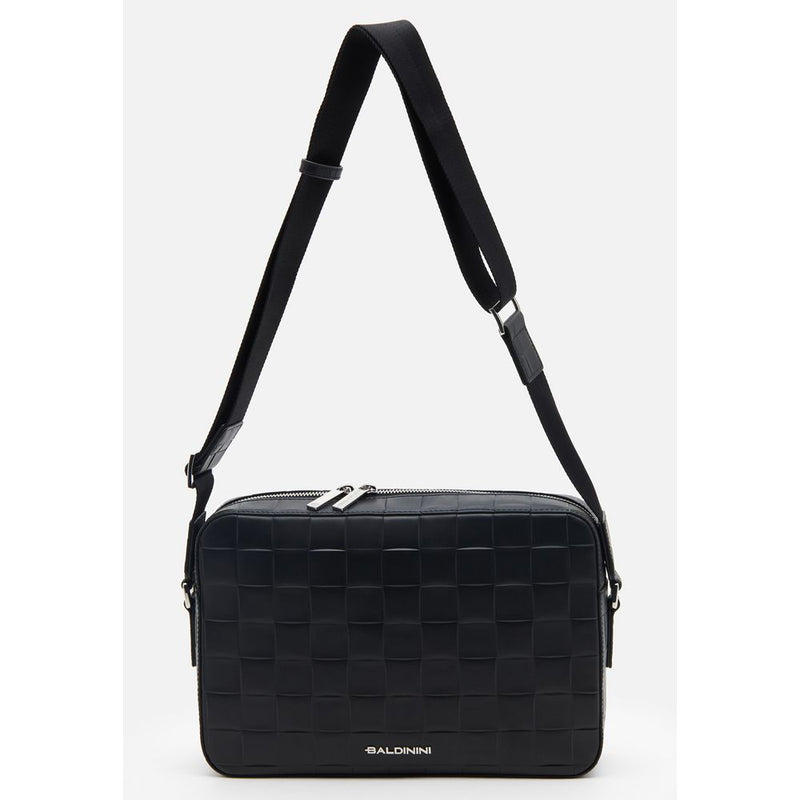 Baldinini Trend Elegant Woven Leather Crossbody Bag