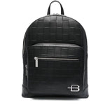 Baldinini Trend Chic Woven Leather Backpack - Compact & Versatile