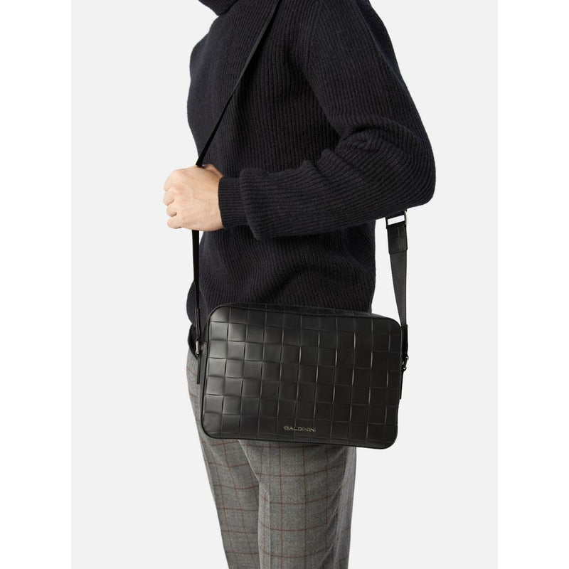 Baldinini Trend Elegant Woven Leather Crossbody Bag