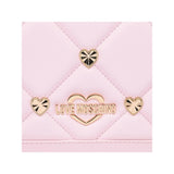 Love Moschino Chic Pink Faux Leather Crossbody Bag with Gold Accents