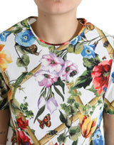 Dolce & Gabbana Floral Cotton Round Neck Top