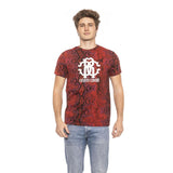 Roberto Cavalli Beachwear Red Cotton Men T-Shirt