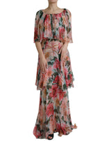 Dolce & Gabbana Floral Silk Maxi Dress