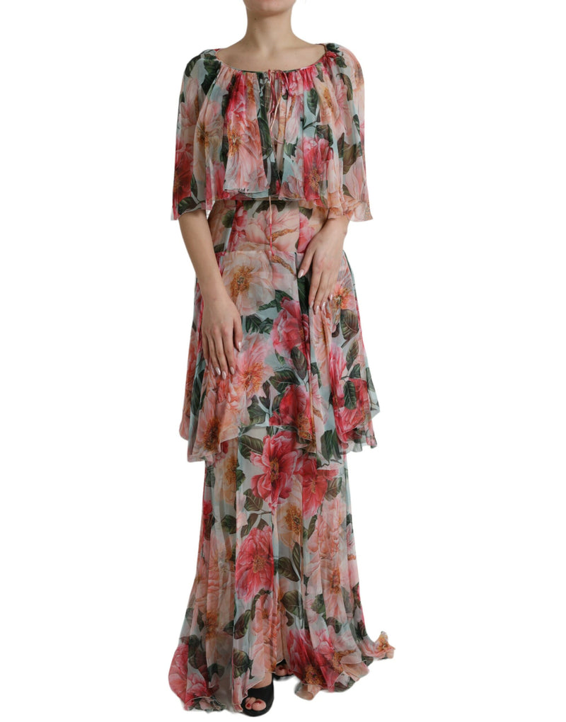 Dolce & Gabbana Floral Silk Maxi Dress