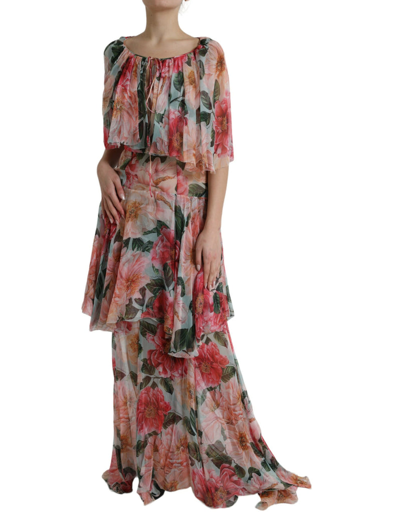 Dolce & Gabbana Floral Silk Maxi Dress