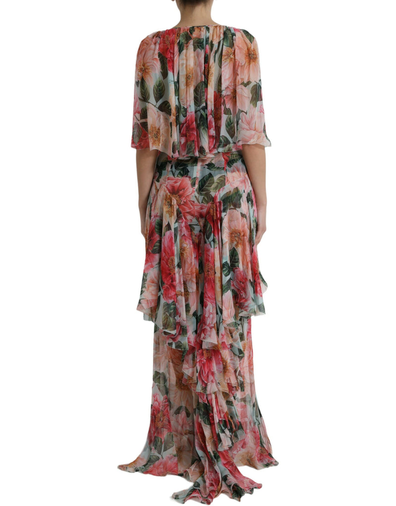 Dolce & Gabbana Floral Silk Maxi Dress