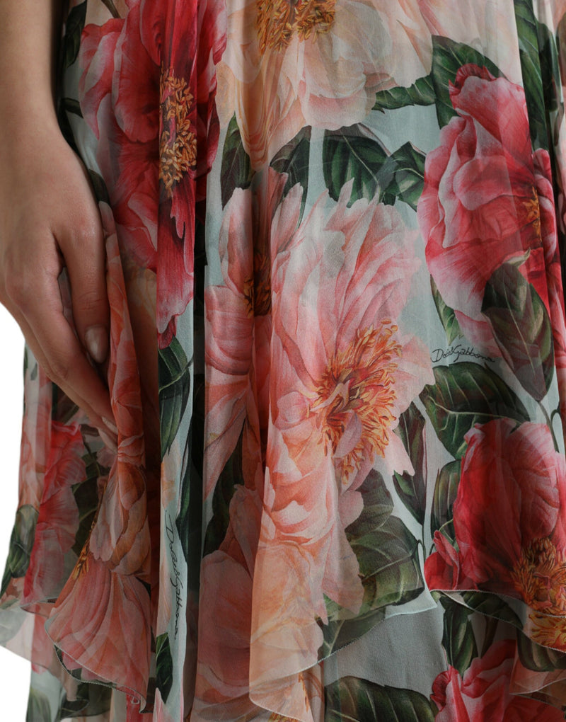 Dolce & Gabbana Floral Silk Maxi Dress