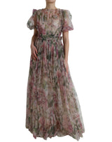 Dolce & Gabbana Elegant Floral Print Long Dress