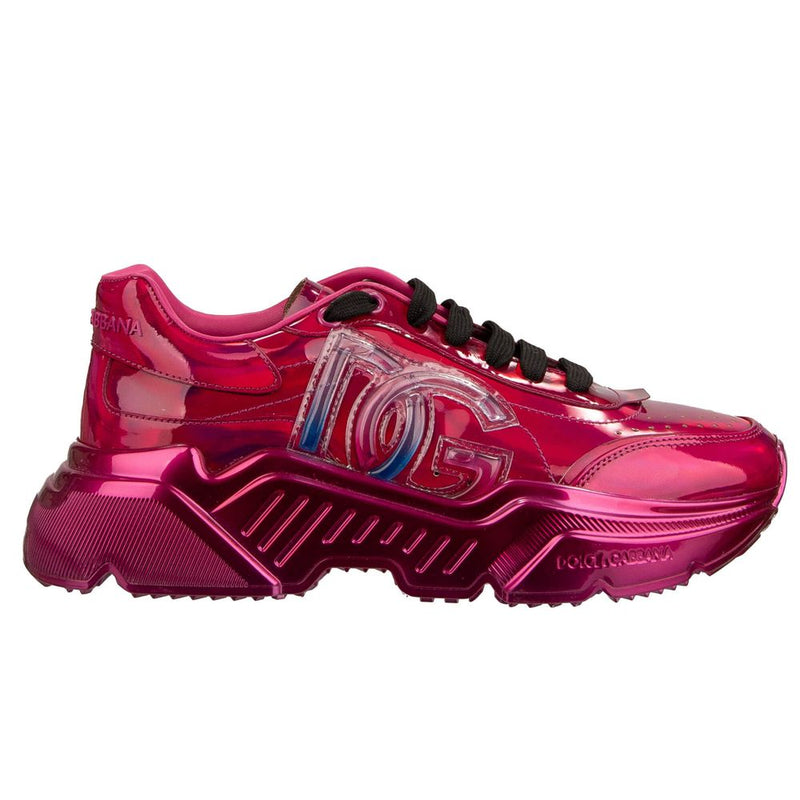 Dolce & Gabbana Chic Fuchsia Patent Leather Sneakers