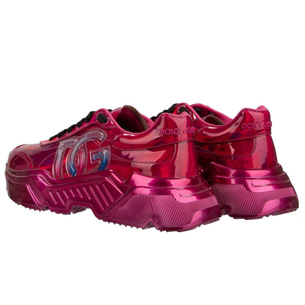 Dolce & Gabbana Chic Fuchsia Patent Leather Sneakers