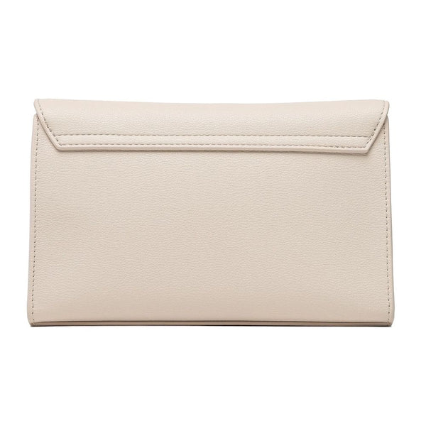 Love Moschino Elegant White Faux Leather Crossbody Handbag