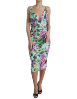 Dolce & Gabbana Elegant Floral Sheath Midi Dress