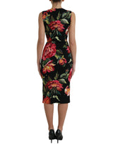 Dolce & Gabbana Elegant Floral Sheath Midi Dress