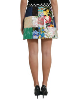 Dolce & Gabbana Multicolor Majolica Mini High Waist Skirt