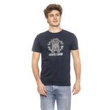 Roberto Cavalli Beachwear Blue Cotton Men T-Shirt