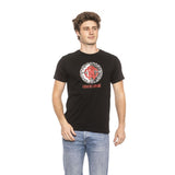 Roberto Cavalli Beachwear Black Cotton Men T-Shirt