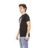 Roberto Cavalli Beachwear Black Cotton Men T-Shirt