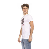 Roberto Cavalli Beachwear White Cotton Men T-Shirt