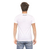 Roberto Cavalli Beachwear White Cotton Men T-Shirt