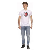 Roberto Cavalli Beachwear White Cotton Men T-Shirt