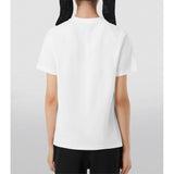 Burberry Contrasting Cotton Tee with Front Print