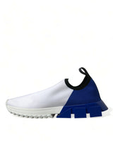 Dolce & Gabbana Chic Low Top Sorrento Sneakers in Blue and White