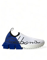 Dolce & Gabbana Chic Low Top Sorrento Sneakers in Blue and White