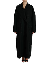 Dolce & Gabbana Elegant Black Double-Breasted Trench Coat