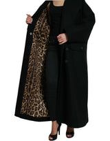 Dolce & Gabbana Elegant Black Double-Breasted Trench Coat