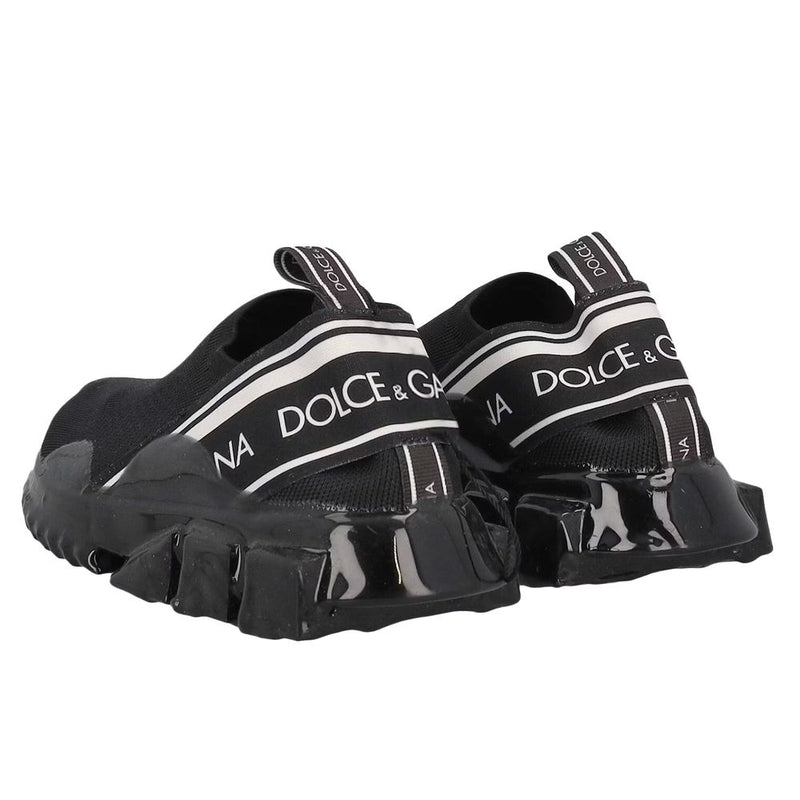 Dolce & Gabbana Elegant Black Stretch Sneakers for Sophisticated Style